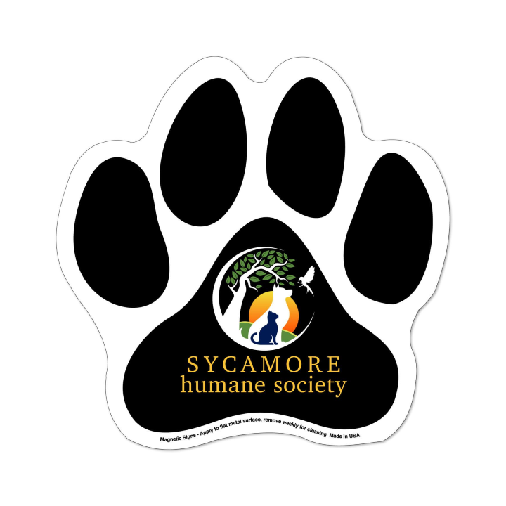 Promotional Paw Print Magnetic Signs
