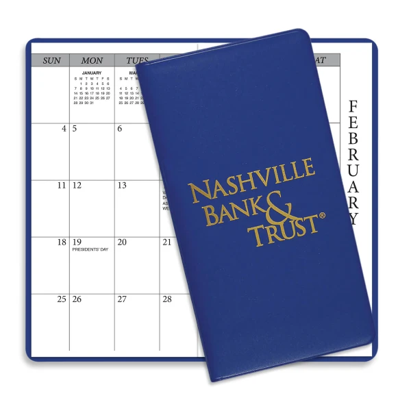Promotional Monthly Desk Planner - Leatherette