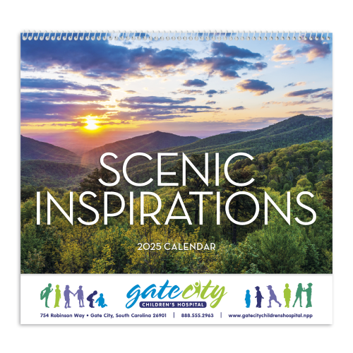 Promotional Scenic Inspirations Wall Calendar