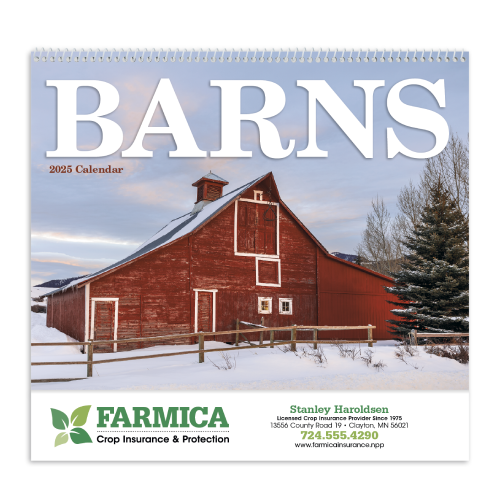 Promotional Scenic Barns Calendar