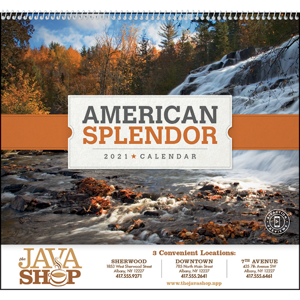 American Splendor Wall Calendar Personalized with Your Logo
