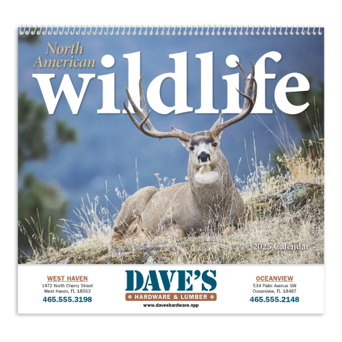 Promotional North American Wildlife Wall Calendar