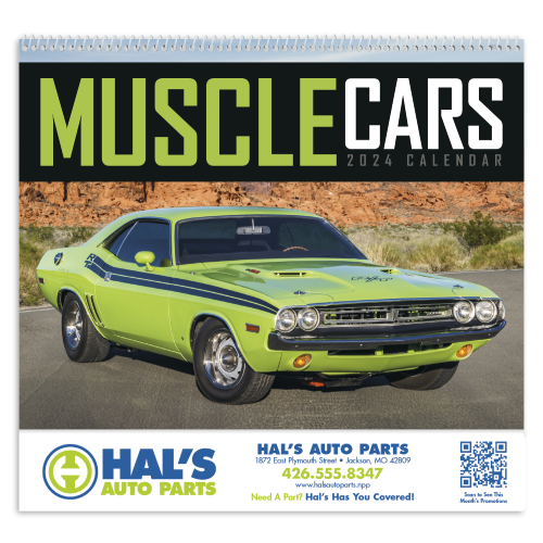 Custom Muscle Cars Calendar-(2024) | Garrett Specialties