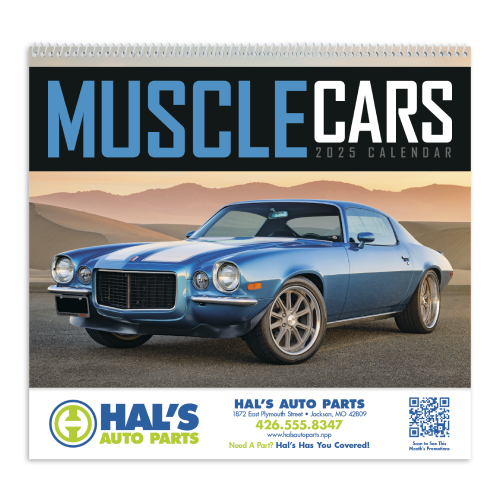 Promotional Muscle Car Wall Calendar