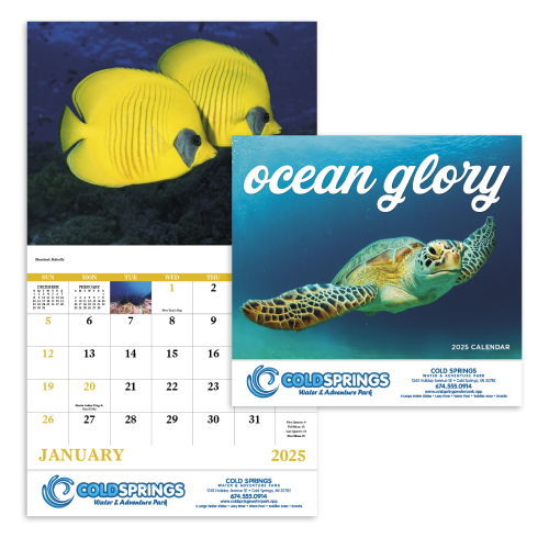 View Image 2 of Ocean Glory Wall Calendar-(2024)