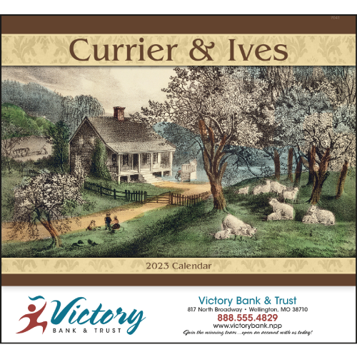 View Image 3 of Currier & Ives Wall Calendar