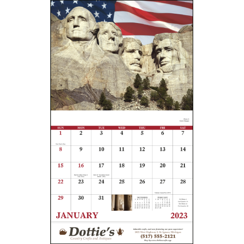 Celebrate America Wall Calendar 