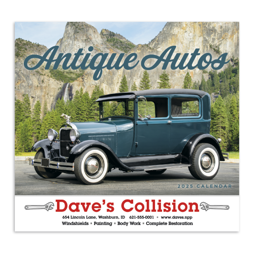 View Image 2 of Antique Autos Wall Calendar-(2024)