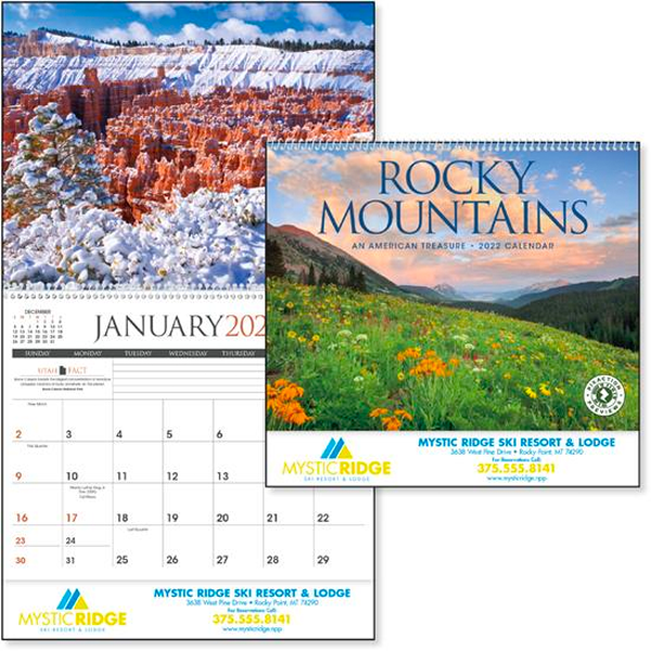 Rocky Mountains Calendar USA State Calendars 3.24 Ea