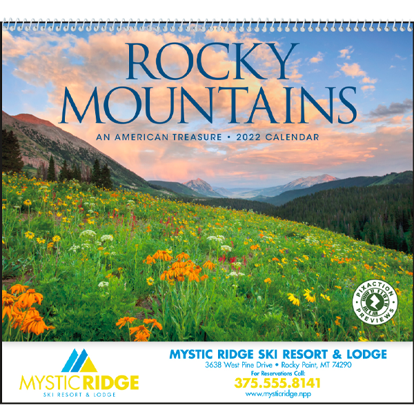 Rocky Mountains Calendar USA State Calendars 3.24 Ea