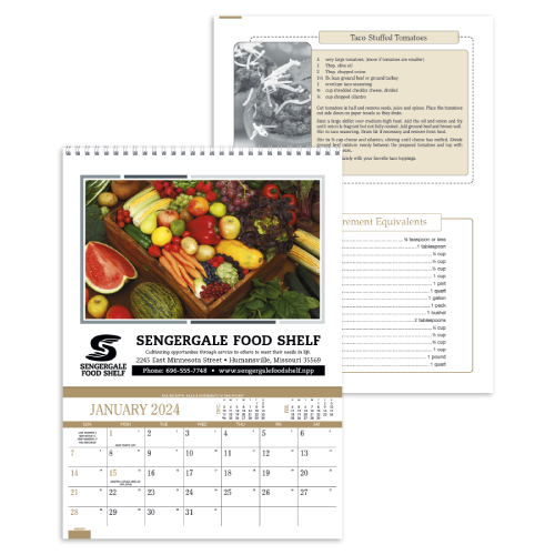 Promotional Recipe Pocket Calendar