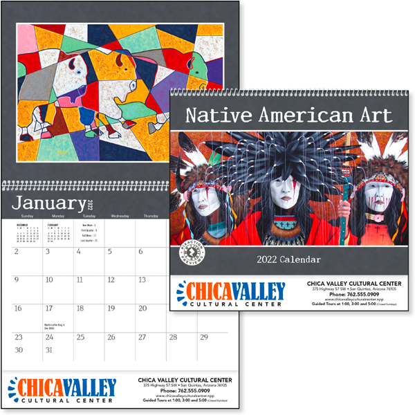 Native American Art Custom Calendar  
