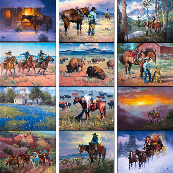 Western Frontier Calendar America Wall Calendars 0.99 Ea