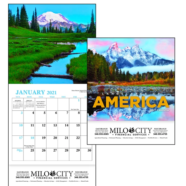 View Image 4 of Landscapes America Mini Calendar