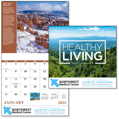 Healthy Living Wall Calendar