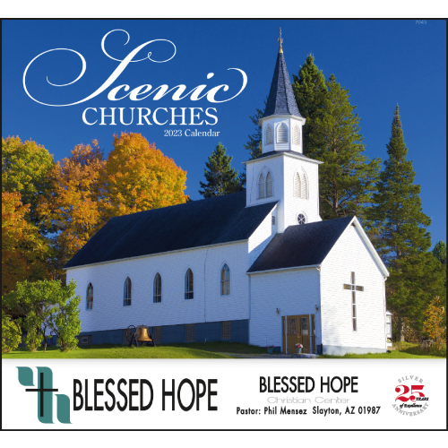 Promotional Scenic Churches Wall Calendar