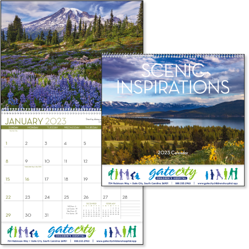 View Image 3 of Scenic Inspirations Wall Calendar