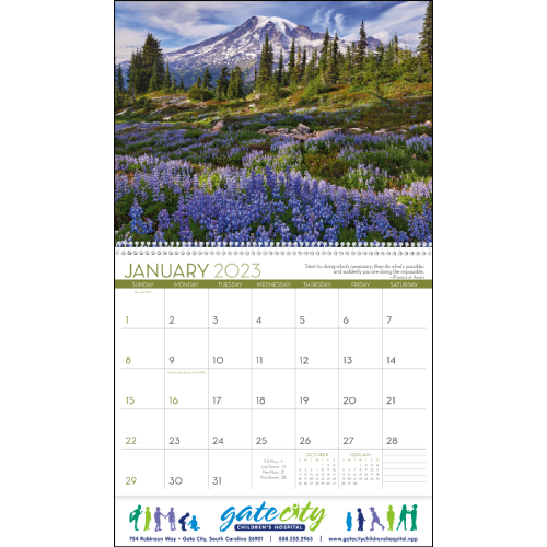 View Image 5 of Scenic Inspirations Wall Calendar