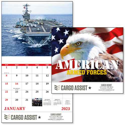 American Armed Forces Custom Calendar(2024) Garrett Specialties