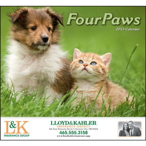 Promotional Four Paws Calender