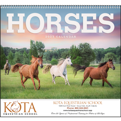 Horses Wall Calendar