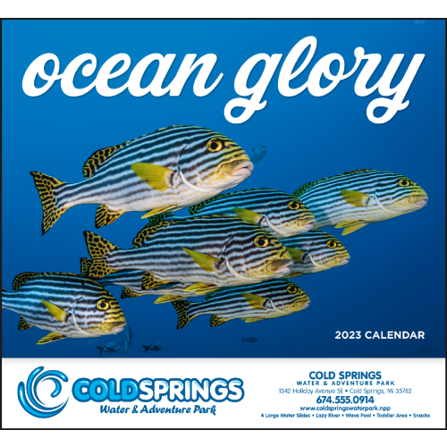 Promotional Ocean Glory Wall Calendar