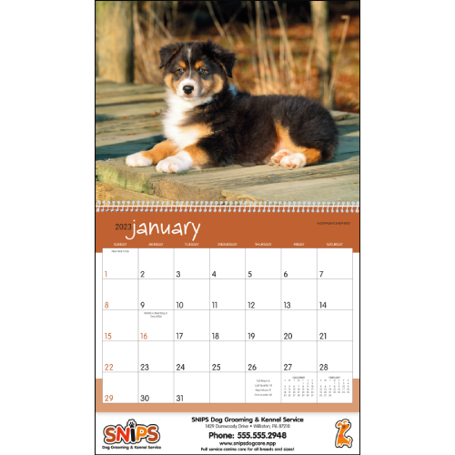 View Image 2 of Puppies Wall Calendar