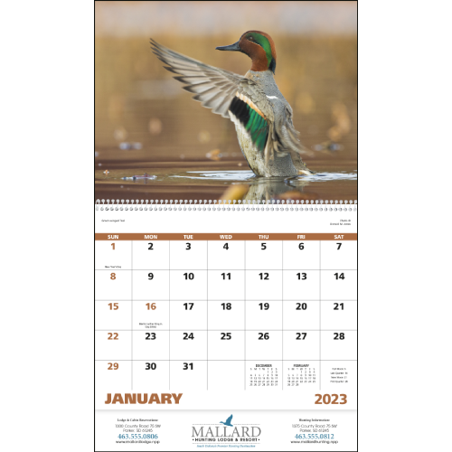 Waterfowl Calendar - Spiral  