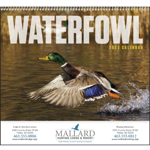 Promotional Waterfowl Calendar - Spiral 