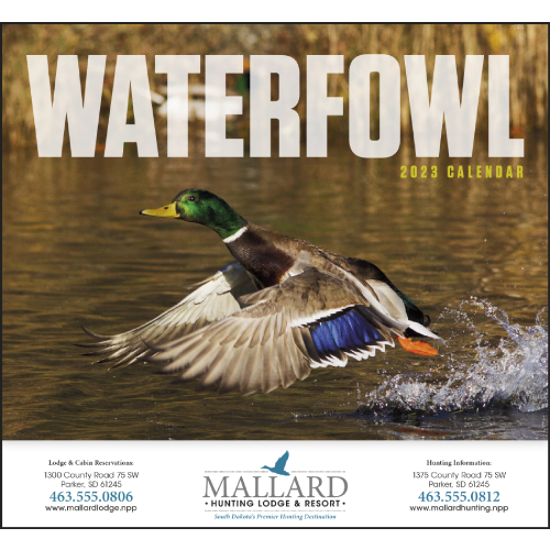 Promotional Waterfowl Calendar - Stapled 