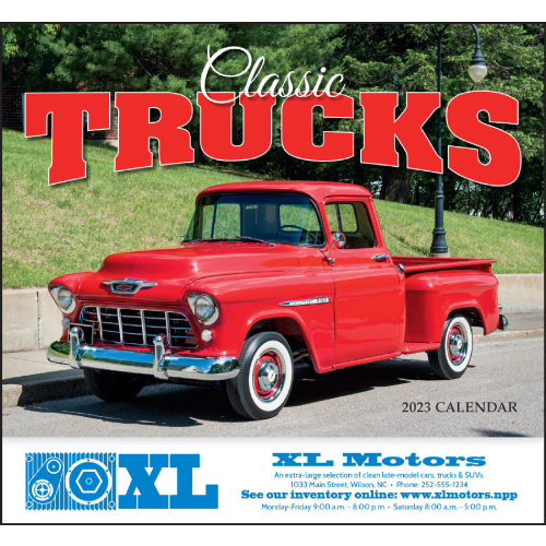 Promotional Classic Trucks Calendar