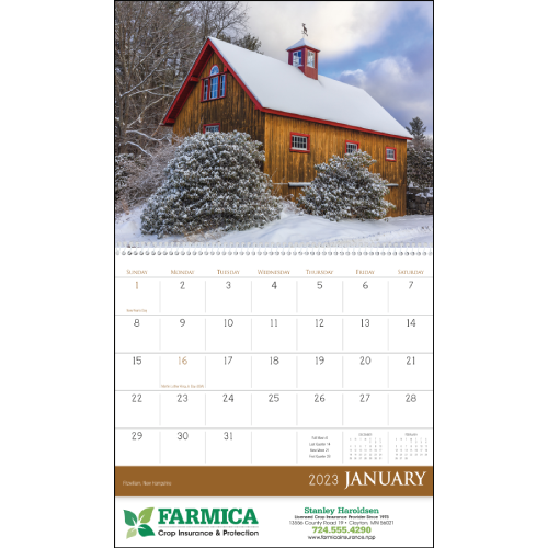 View Image 3 of Scenic Barns Calendar