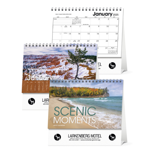 Promotional Scenic Moments Large Desk Calendar 