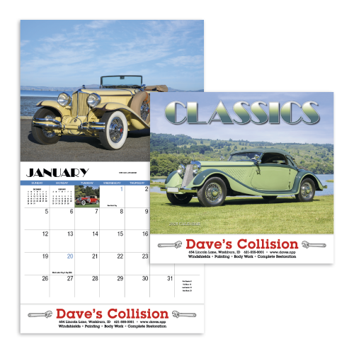 View Image 3 of Automotive Classics Calendar-(2025)