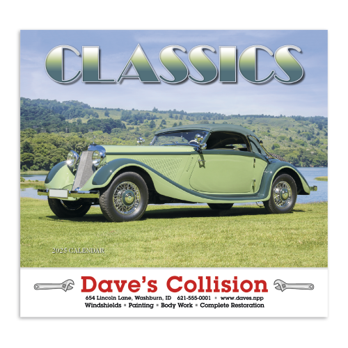 Promotional Automotive Classics Calendar