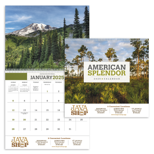 View Image 2 of American Splendor Custom Calendar-(2024)
