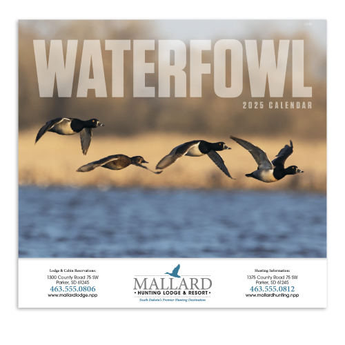 Promotional Waterfowl Calendar - Stapled 