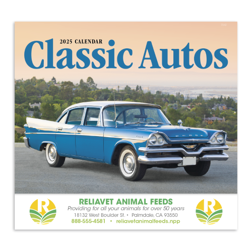Classic Autos Calendar-(2025)