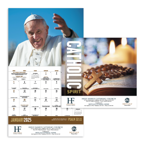 View Image 3 of Catholic Spirit Calendar - Stapled 