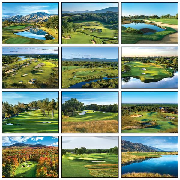 Golf Wall Calendar Sports Wall Calendars 1.56 Ea