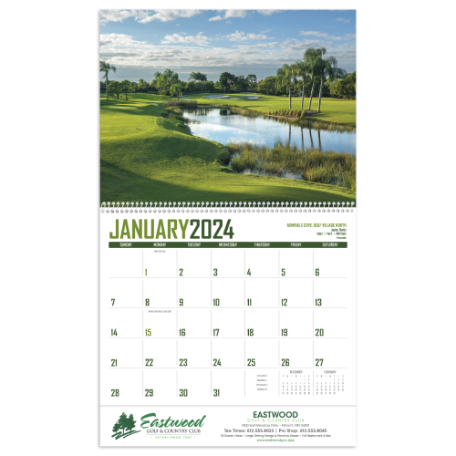 Golf Wall Calendar