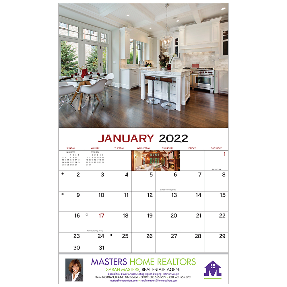 Dream Homes Calendar Favorite Calendars 1.56 Ea