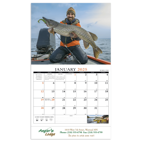 Fisherman's Guide Wall Calendar 