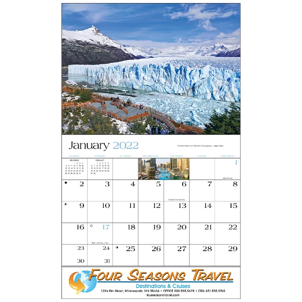 World Travel Wall Calendar 