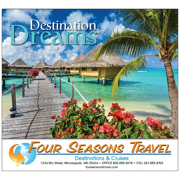 View Image 4 of World Travel Wall Calendar
