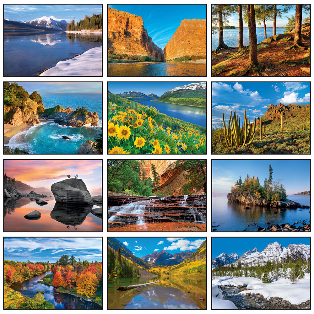 Scenic America Wall Calendar America Wall Calendars 1.56 Ea