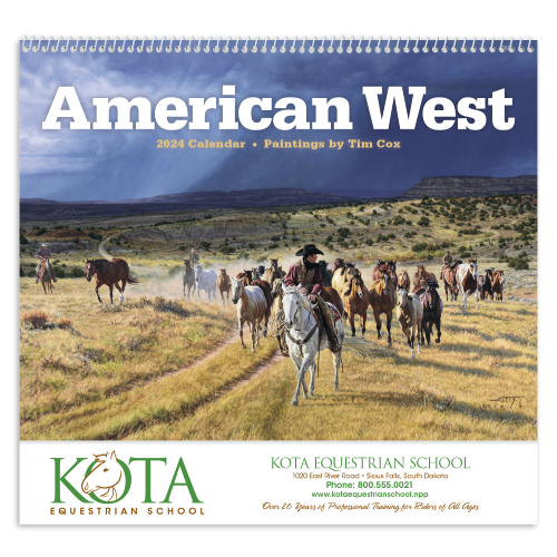 Promotional American West Wall Calendar