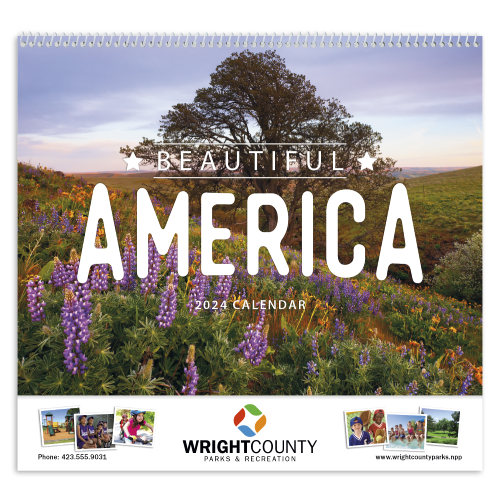 Promotional Beautiful America Calendar
