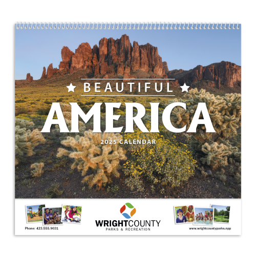 Promotional Beautiful America Calendar