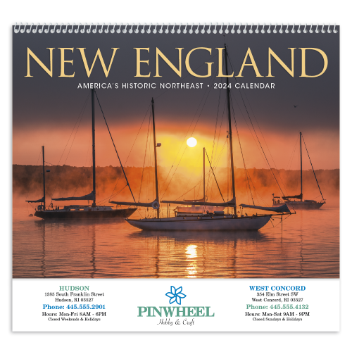 Promotional New England States Calendar